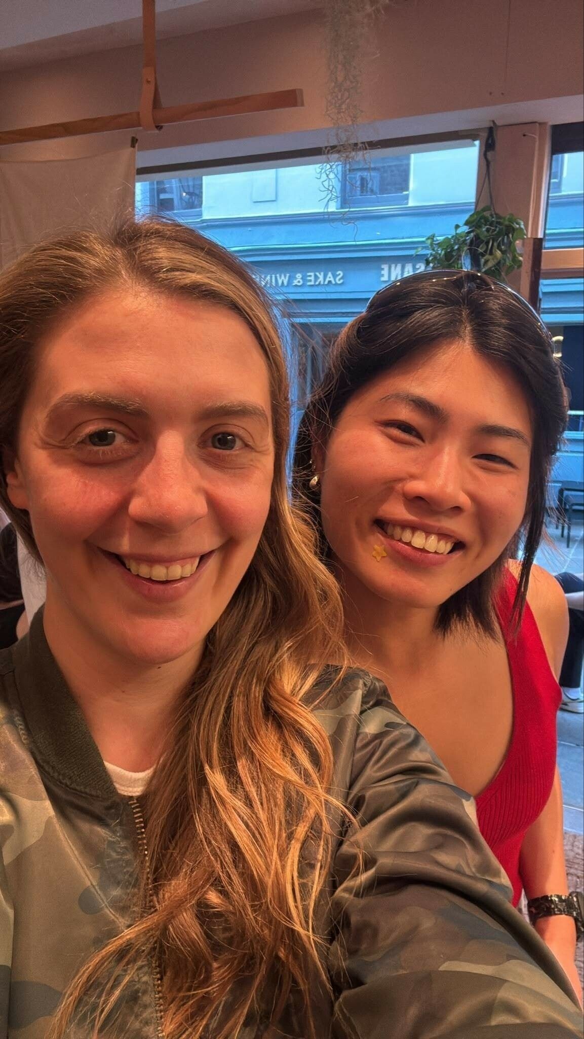Vinchy Chan and Alexandra Levy together in the photo from her original LinkedIn post